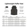 Amazon Essentials Toddler Girls' Lightweight Water-Resistant Packable Puffer Vest, Black Stars, 2T view 4