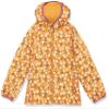 Amazon Essentials Girls' Lightweight Water-Resistant Packable Hooded Puffer Jacket, Yellow Floral, Large view 1