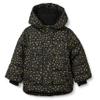 Amazon Essentials Girls' Heavyweight Hooded Puffer Coat, Water-Resistant, Black Stars, X-Large view 1