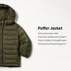 Amazon Essentials Boys' Lightweight Water-Resistant Packable Hooded Puffer Jacket, Insulated, Dark Olive, X-Large view 2