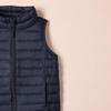 Amazon Essentials Girls' Lightweight Water-Resistant Packable Puffer Vest, Navy, X-Small view 2