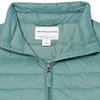 Amazon Essentials Girls' Lightweight Water-Resistant Packable Mock Puffer Jacket, Green, Large view 2