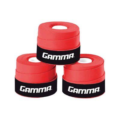 Gamma Sports Supreme Tac Baseball Bat Grip Wrap (3 Pack)  Tacky, Absorbent, Non-Slip, Easy to Apply  Great for Any Size Handle, Aluminum or Wood Bat, Red