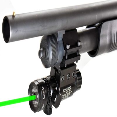 Trinity Green dot Sight with Mount Compatible with Mossberg 590 Model 20 Gauge Pump Class IIIA 635nM Less Than 5mW Single Rail Mount.