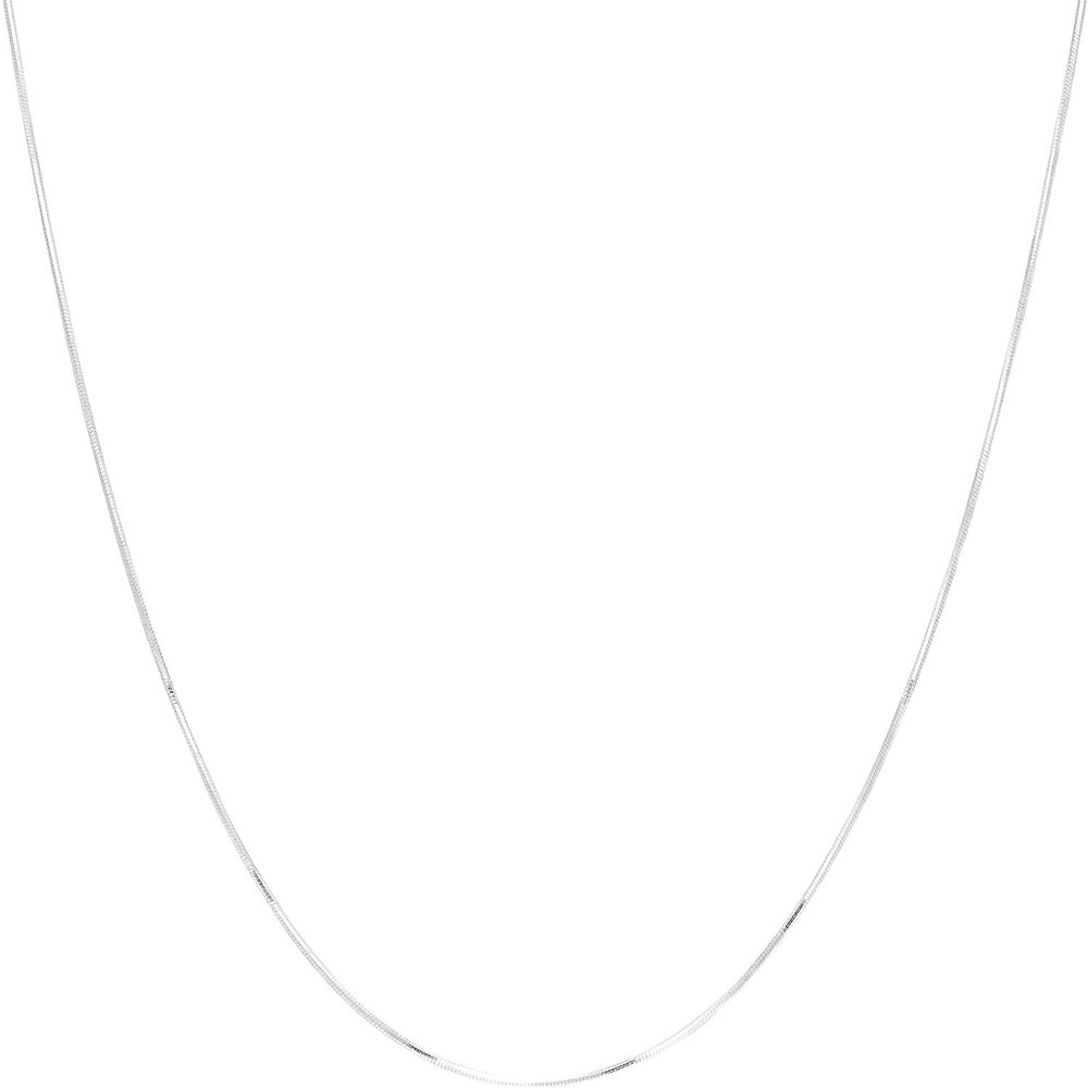 Next Level Jewelry Sterling Silver Snake Chain Necklace, 18 inches, Diamond-Cut, Unisex, Adult