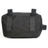 Hold Fast Bicycle Frame Bag Black/Powder Blue w Zipper + Hook & Loop Fasteners view 2