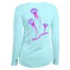 Born of Water Jellyfish Scuba Diving Shirt: Women's UV UPF+ 50 Long Sleeve - Light Blue - M view 2