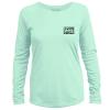 Circling Hammerhead Shark Dive Flag Shirt: Women's UV UPF+ 50 Long Sleeve - Seagreen - L view 2