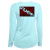 Circling Hammerhead Shark Dive Flag Shirt: Women's UV UPF+ 50 Long Sleeve - Light Blue - L view 1