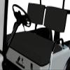 Bar Stool Covers 4 less EZGO Marathon Golf Cart Front Seat Cover Replacement Set Made with Premium Marine Grade Vinyl - Staple On Installation (Black) view 1