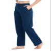 Willit Women's Cotton Sweatpants Yoga Lounge Open Bottom Sports Pants Straight Leg Casual Pants with Pockets Navy Blue XL view 1
