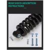 LvTu Bike Rear Spring/mountain Bike Shock Absorber 125mm / 150mm / 165mm / 190mm (Color : 125mm, Size : 1500 Lbs) view 4
