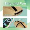 INFIDEZ 360 Degree Rotation Cute Panda Wooden Balance Board Kids With Crossed Base, Balance Wobble Board For Balance, Balance Board Toddler Supporter, Balance Boards for Stability and Core Training view 3