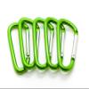 3" Aluminum Carabiner D Shape Buckle Pack, Keychain Clip, Spring Snap Key Chain Clip Hook Buckle (Green 3" (100 Pack)) view 1