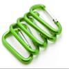 3" Aluminum Carabiner D Shape Buckle Pack, Keychain Clip, Spring Snap Key Chain Clip Hook Buckle (Green 3" (100 Pack)) view 2
