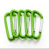 3" Aluminum Carabiner D Shape Buckle Pack, Keychain Clip, Spring Snap Key Chain Clip Hook Buckle (Green 3" (100 Pack)) view 4