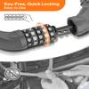 Sportneer 5 Digit Combination High Security Anti Theft Bike Chain Lock - 3.2/3.6/4ft Heavy Duty Resettable Keyless Bicycle Lock for Bike, Motorcycle, Scooter, Door & Gate - 6mm Thick view 2