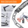 Sportneer 5 Digit Combination High Security Anti Theft Bike Chain Lock - 3.2/3.6/4ft Heavy Duty Resettable Keyless Bicycle Lock for Bike, Motorcycle, Scooter, Door & Gate - 6mm Thick view 3