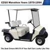 Bar Stool Covers 4 less EZGO Marathon Golf Cart Front Seat Cover Replacement Set Made with Premium Marine Grade Vinyl - Staple On Installation (Pink) view 2