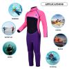 REALON Kids Wetsuit for Girls Boys Toddler and Youth 3mm Neoprene Child Full Wet Suits Warm in Cold Water Thermal Swimsuit Back Zip for Swimming Diving Jet Skiing Surfing view 2