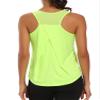 Aeuui Womens Workout Tops for Women Racerback Tank Tops Mesh Yoga Shirts Athletic Running Tank Tops Sleeveless Gym Clothes Fluorescent Yellow view 1