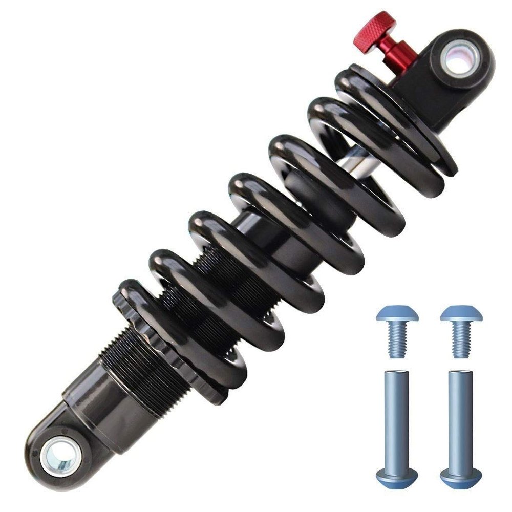 LvTu 2000 Lbs Mountain Bike Shock Absorber 150mm/ 165mm/ 190mm Adjustable Damping XC Soft Tail Suspension Spring (Color : 2000 Lbs, Size : 190mm)