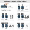Sportneer Adjustable Ankle Wrist Weights for Men Women Kids, Adjustable Leg & Cuff Weight Straps for Fitness, Walking, Running, Aerobics, Yoga, Gym | 2 lbs for Each Ankle, 1 Pair total weight 4 lbs view 4