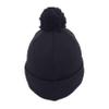 Pacific Headwear Knit Fold Over Pom-Pom Beanie, Navy, OS view 4