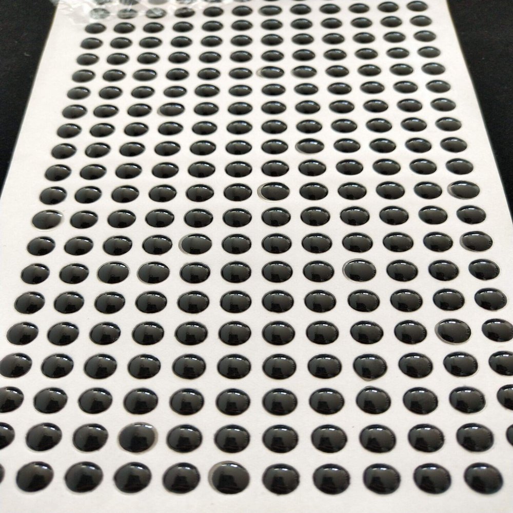 500pcs 4mm Solid All Black Eyes 3D Holographic Fishing Lure Eyes Fly Tying Accessory