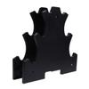 Vosarea Dumbbell Rack for Home Gym Compact Dumbbell Storage Stand Holds Weights Made of Durable Material for Fitness Accessories and Equipment Organization Black view 1