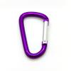 3" Aluminum Carabiner D Shape Buckle Pack, Keychain Clip, Spring Snap Key Chain Clip Hook Buckle (Purple 3" (100 Pack)) view 1