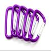 3" Aluminum Carabiner D Shape Buckle Pack, Keychain Clip, Spring Snap Key Chain Clip Hook Buckle (Purple 3" (100 Pack)) view 3