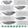 Boundless Voyage Ultralight Titanium Bowl Pan Plate Dish with Carry Bag Outdoor Camping Portable Tableware Cookware (5 Pcs Set (3 Bowls+2 Plates)) view 2