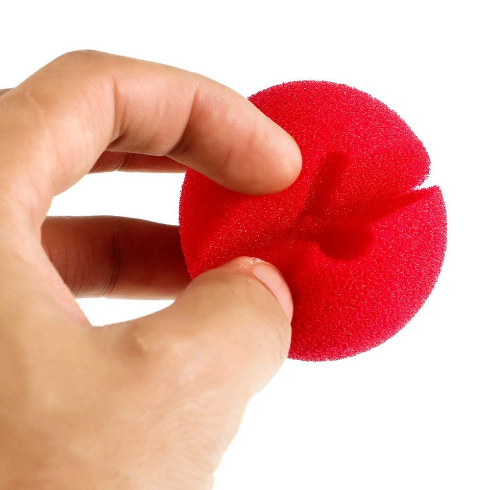 Dan&Dre 30Pcs Red Clown Noses Foam Clown Noses Cosplay Red Clown Nose for Halloween Christmas Costume Party