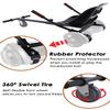 KUMAMOT Hoverboard Seat Attachment for 6.5 8 10 Hoverboard, Go Kart Cart Conversion Kit, Accessories for Self Balancing Scooter, Hoverboard Cart for Kids and Adult, Adjustable Frame Length, Black view 2