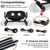 KUMAMOT Hoverboard Seat Attachment for 6.5 8 10 Hoverboard, Go Kart Cart Conversion Kit, Accessories for Self Balancing Scooter, Hoverboard Cart for Kids and Adult, Adjustable Frame Length, Black view 4