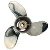 Yoofosun DF70 80 90 100 115 140HP 15 Tooth Stainless Steel Propeller 4 Stroke RH Boat SS Prop for Suzuki Outboard Motor Engine with Rubber Hub (14 (Dia) x 17 (Pitch)) view 2