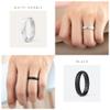 ThunderFit Women Breathable Silicone Bridal Rings Sets For Her, Wedding Bands - 4mm Wide, 1.5mm Thick - 1-12 Variety Multipack view 4