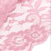 Lilosy Sexy Women Floral Lace Pajamas Lingerie Set High Waist Sheer Sleepwear See Through Nightwear Bow Ties Cami Shorts Bra and Panty 2 Piece Pink Medium view 3