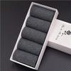5 Pairs Mens Fashion Dress Cotton Socks Anti Deodorant Large Size Crew Socks Casual Standard Men Business Black Socks Set 45-48 (Color : Dark Grey, Size : M/L (46 48)) view 1