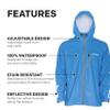 Grundns Mens Tourney Jacket | Durable, Waterproof, Coastal Blue, XX-Large view 4