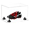 Better Display Cases Acrylic Kids Shoes Display Case - Medium Rectangle Box with Clear Case, Black Risers and Clear Base 12" x 8.25" x 8" (A004, V41) view 1