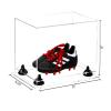Better Display Cases Acrylic Kids Shoes Display Case - Medium Rectangle Box with Clear Case, Black Risers and Clear Base 12" x 8.25" x 8" (A004, V41) view 2