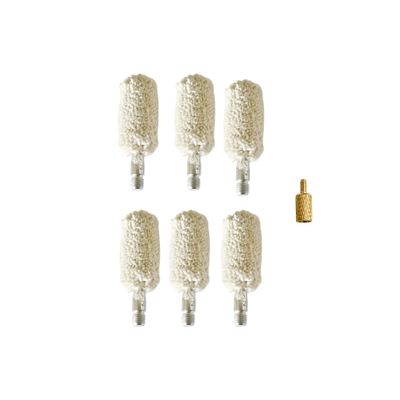 Bore Baby 12 Gauge Bore Mop Gun Cleaning Brushes for 12ga Shotgun Cleaning (6 Pieces)