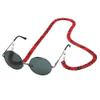 LUNALUCE For Women Men Sunglasses Acrylic Marvel Chain - Eyewear Retainer - Glasses Strap Holder Strap (Marvel Red) view 1