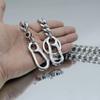 Tiasri Wallet Chain Biker Hip Hop Punk Gothic Cuban Chain, Heavy Waist Chain Suitable for Belt Loop, Wallet Key Chain,Stainless Steel Chain (style 1) 23.5" view 2