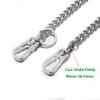 Tiasri Wallet Chain Biker Hip Hop Punk Gothic Cuban Chain, Heavy Waist Chain Suitable for Belt Loop, Wallet Key Chain,Stainless Steel Chain (style 1) 23.5" view 3