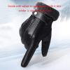 FUFU Gloves Mens Gloves PU Leather Touch Screen Outdoor Winter Gloves Driving Gloves view 2
