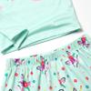 Matching Girls&Dolls Pajamas Mint Green Unicorn Pj Sets Short Sleeve Sleepwear,4t 5t view 4