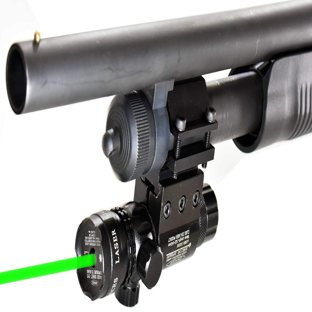 Trinity Green dot Sight with Mount Compatible with Remington 870 Express Model 20 Gauge Pump Class IIIA 635nM Less Than 5mW Single Rail Mount.